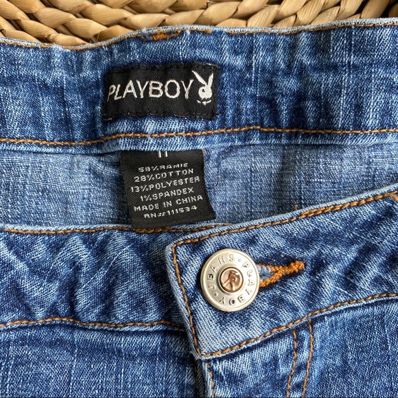 Playboy Denim Bootcut Distressed Jeans Vintage VTG - Picture 4 of 16